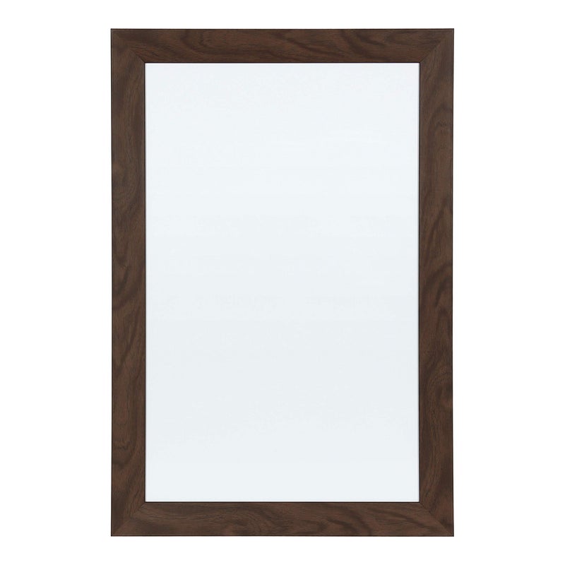 DesignOvation Beatrice Framed Magnetic Dry Erase Board, 18x27, Walnut Brown - Image 1